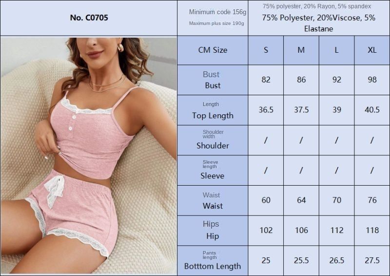 Pigiama da donna, set di pantaloncini con bretelle da donna, pizzo, set di abbigliamento da casa da donna, novità per l'estate 2025_voghion.com