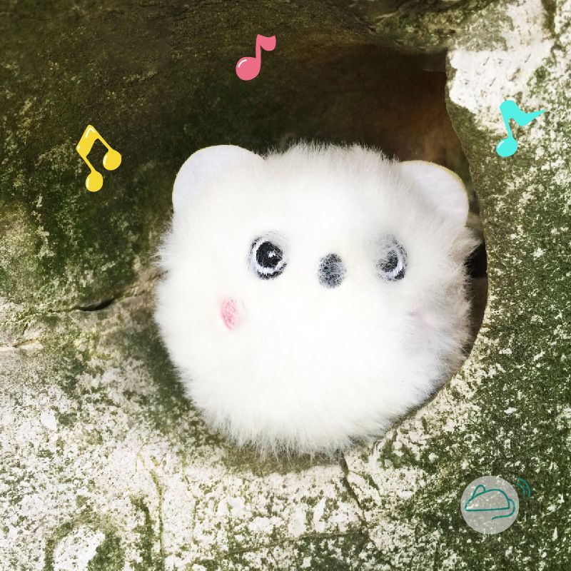 Pet calling plush sound cartoon animal teasing ball durable scratch bite resistant cat self pleasure relieving toy_voghion.com