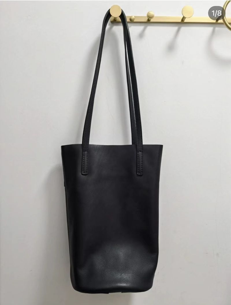 Leichter Luxus aus pflanzlichem Mini-Eimerleder, faule Umhängetasche für Damen, einfache und brandneue Tasche aus pflanzlichem Leder für Jugendliche_voghion.com
