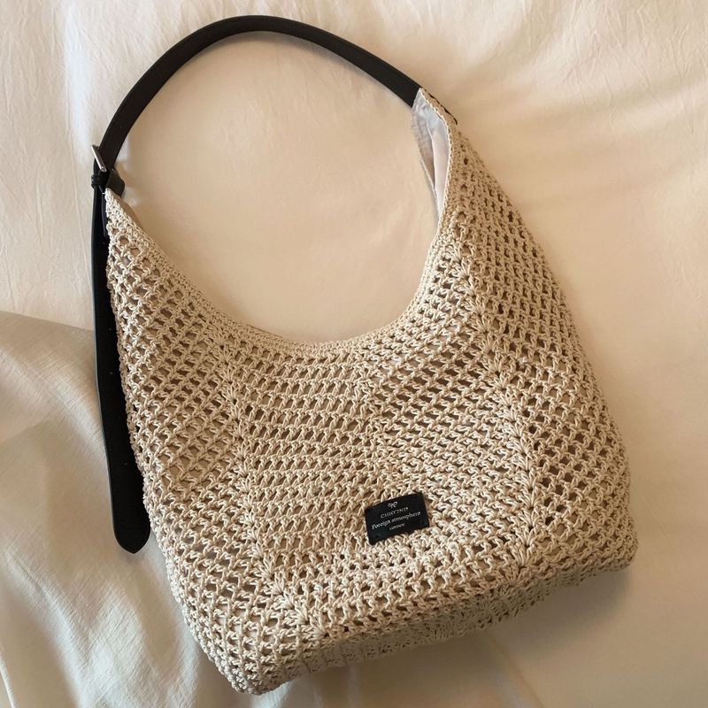 Nanfeng Chio2nd Amber Rope High-end Handmade Straw For Women Summer Shoulder Crossbody Woven Bag_voghion.com