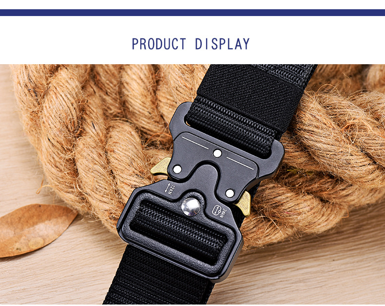 Men's Belts Men's Tactical Belt Cobra Functional Outdoor Nylon Buckle Belt Alloy Buckle Men's Canvas Overalls Belt_voghion.com