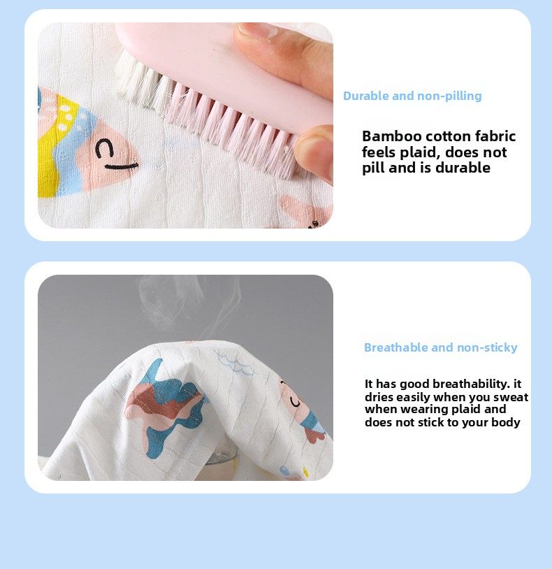 Weiche, atmungsaktive Baumwolle, Baby-Kinder-Pyjama-Set, süßes Cartoon-Langarm-Schlafanzug-Set für 0–5 Jahre_voghion.com