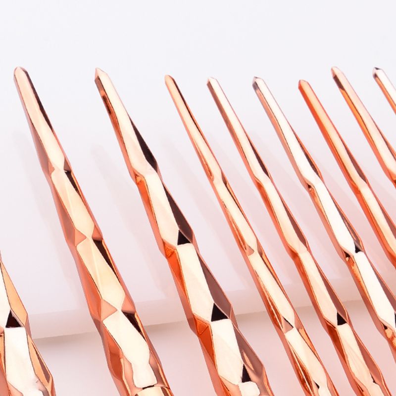 10-teiliges Make-up-Pinsel-Set, sechs Seiten, Roségold, Puderpinsel, Make-up-Tool_voghion.com