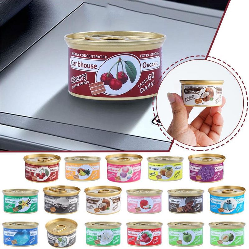 Suministros para el automóvil, bloques de madera, alimentos enlatados, aroma de café, aromaterapia, desodorización de automóviles nuevos, ambientador de fibra_voghion.com