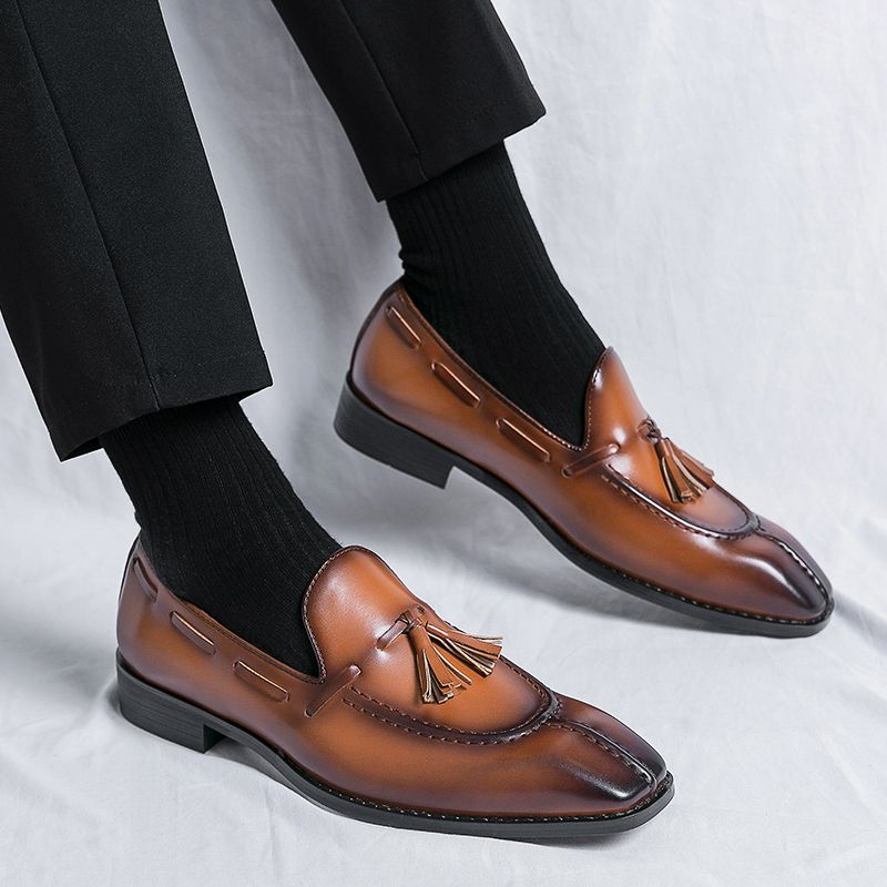 Herrenschuhe Luxus Quaste Lederschuhe Formelle Schuhe Für Männer Oxfords Männliche Hochzeit Party Büro Business Slip-On Fahrschuhe_voghion.com