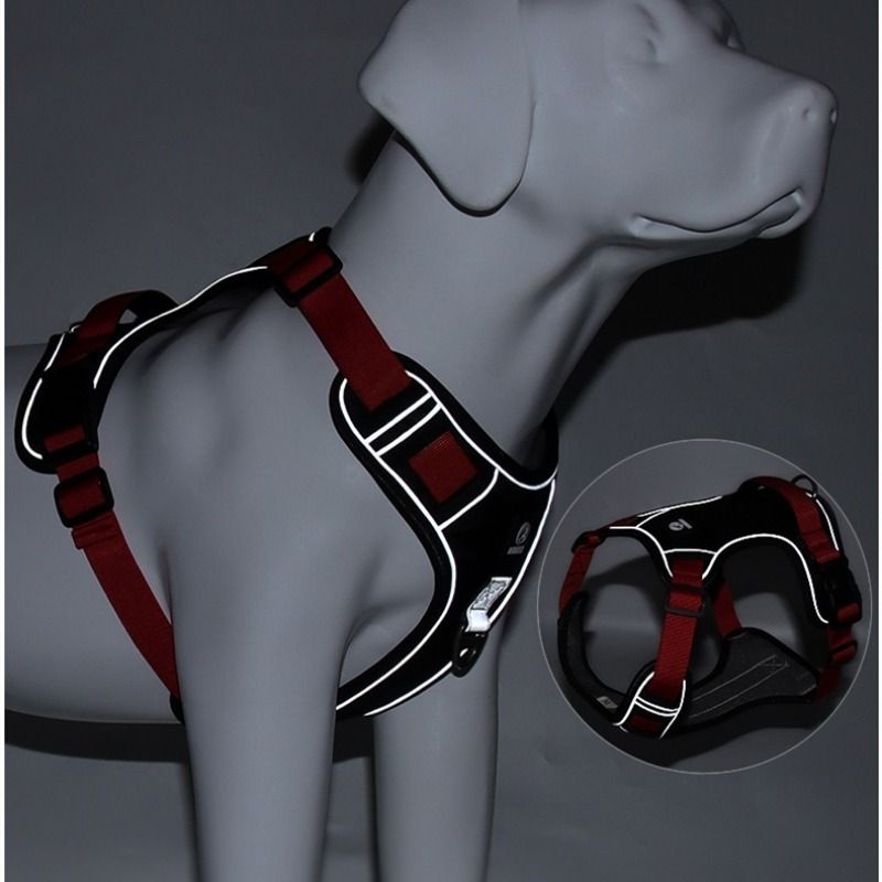 Pet Chest Harness Vest Style Large Dogs Explosion Proof Flushing Traction Rope Dog Outdoors Go Out Play Traction Rope_voghion.com