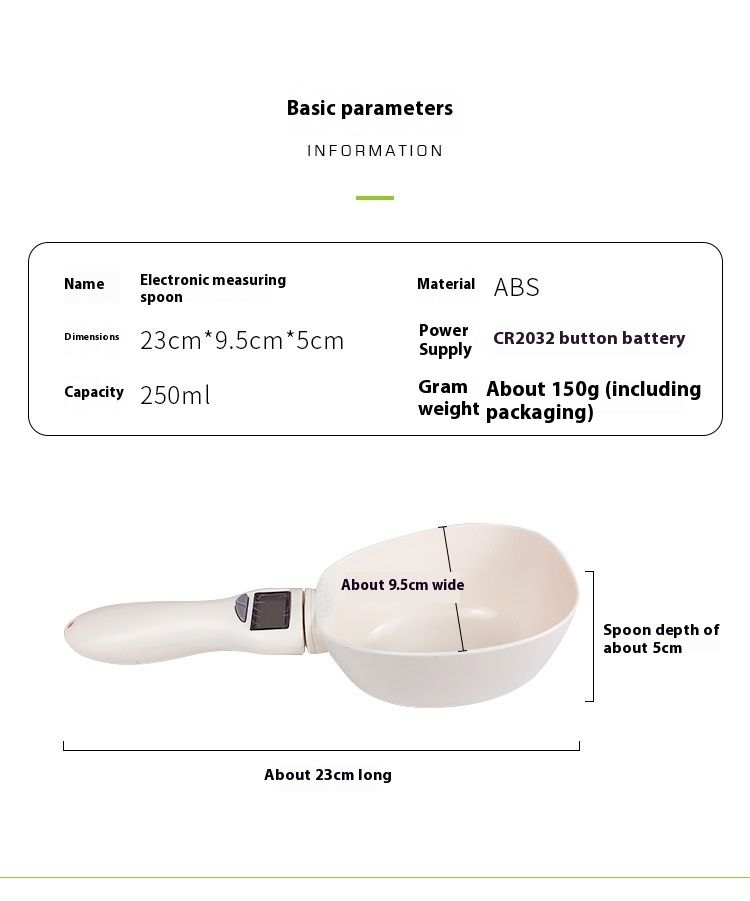 Pet Cat Automatic Weighing Measuring Dog Plastic Spoon, Food Shovel For Cats And Dogs_voghion.com