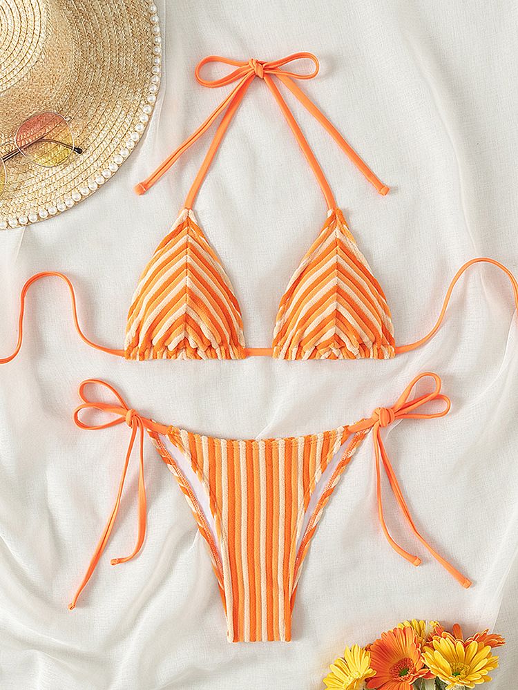 Dameskleding Nieuwe handdoek Doek Halter Hals Tie Bikini Badpak Zomer Strand Vakantie Vrouwen_voghion.com