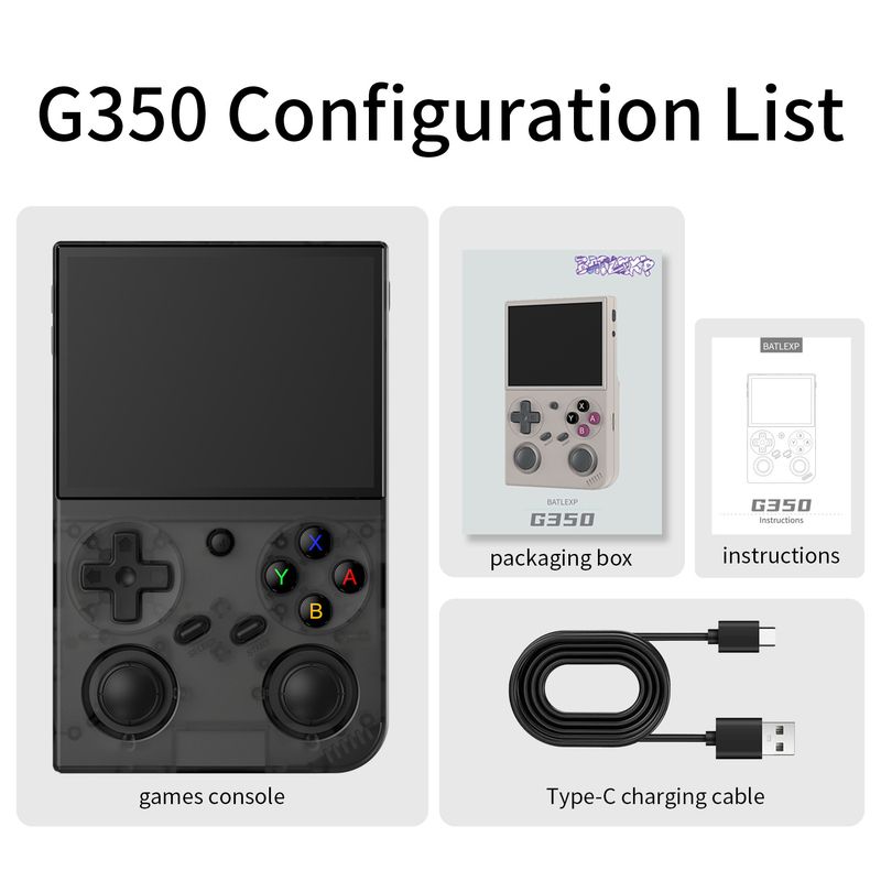 Consoles de videogame G350 Tela vertical PS Console de jogo portátil Conexão Wi-Fi externa Suporta suporte para duas pessoas_voghion.com