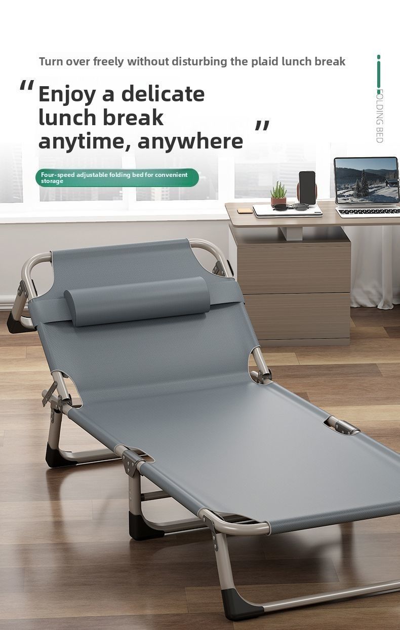 Recliner Folding Home Use Outdoor Chair Comfortable Camping Chair For Adults Summer Leisure Lounge Chair Balcony Comfortable Nap Chair_voghion.com