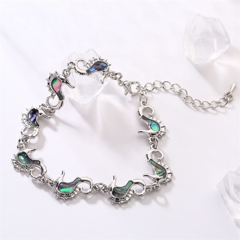 Bijoux fantaisie animal baleine pingouin papillon coquillage d'ormeau bracelet chaîne de cheville double usage_voghion.com
