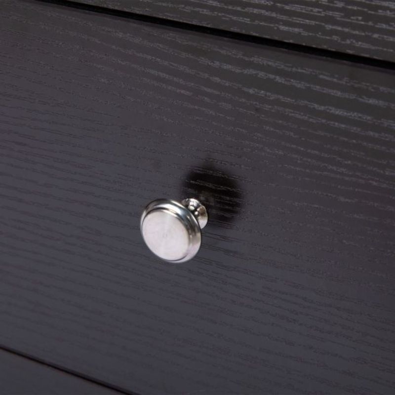 Table Transitional With USB Storage Wooden Cabinet Nightstand Bedside 2Drawer End Table Station HomeKitchen Charging_voghion.com