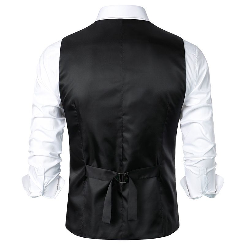Heren middeleeuws vintage vest, casual slank vest voor heren_voghion.com
