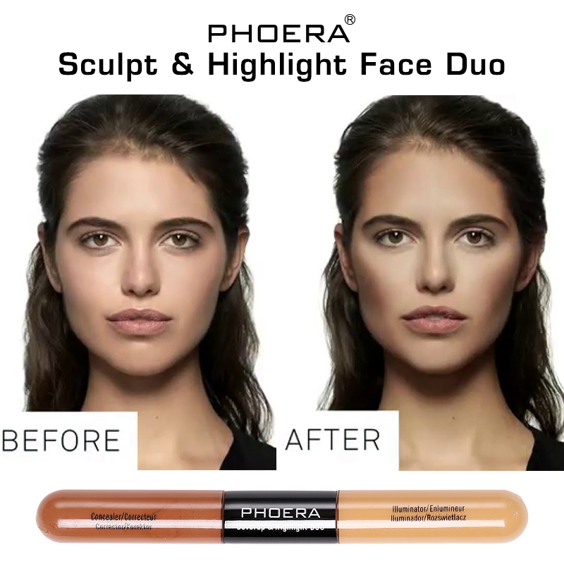 Contour Face Stick z dvojno glavo, senčilo za obraz v obliki črke V, vodoodporno, dolgo obstojno, koncentrirano_voghion.com