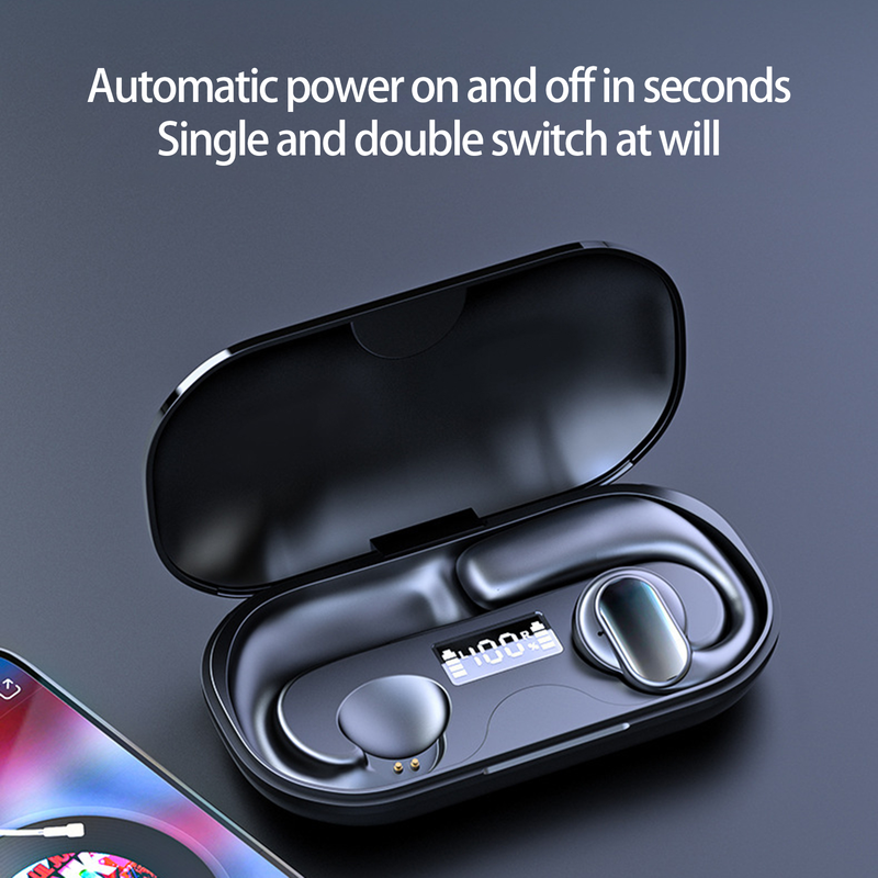 Bežične slušalice Subwoofer IPX6 Anti Dust Brzo punjenje Poziv Automatsko povezivanje Bone Conduction Slušalice kompatibilne s Bluetooth-om Dodaci za trčanje_voghion.com