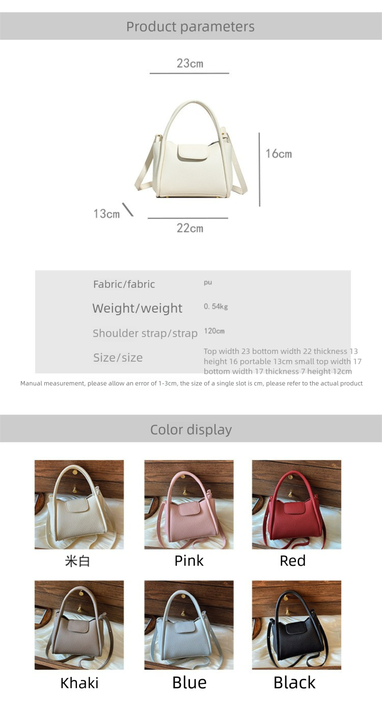 Borsa a tracolla singola semplice ed elegante in morbida pelle di alta qualità per donna, 2025, nuova borsa alla moda_voghion.com