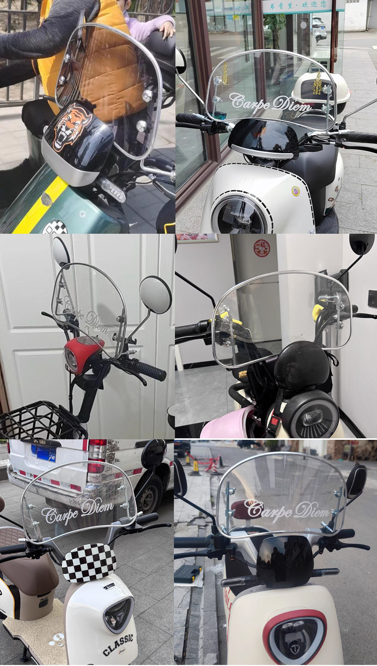 Modificação de para-brisa dianteiro de motocicleta para Jialing Youshou Coco Zongshen Yami_voghion.com