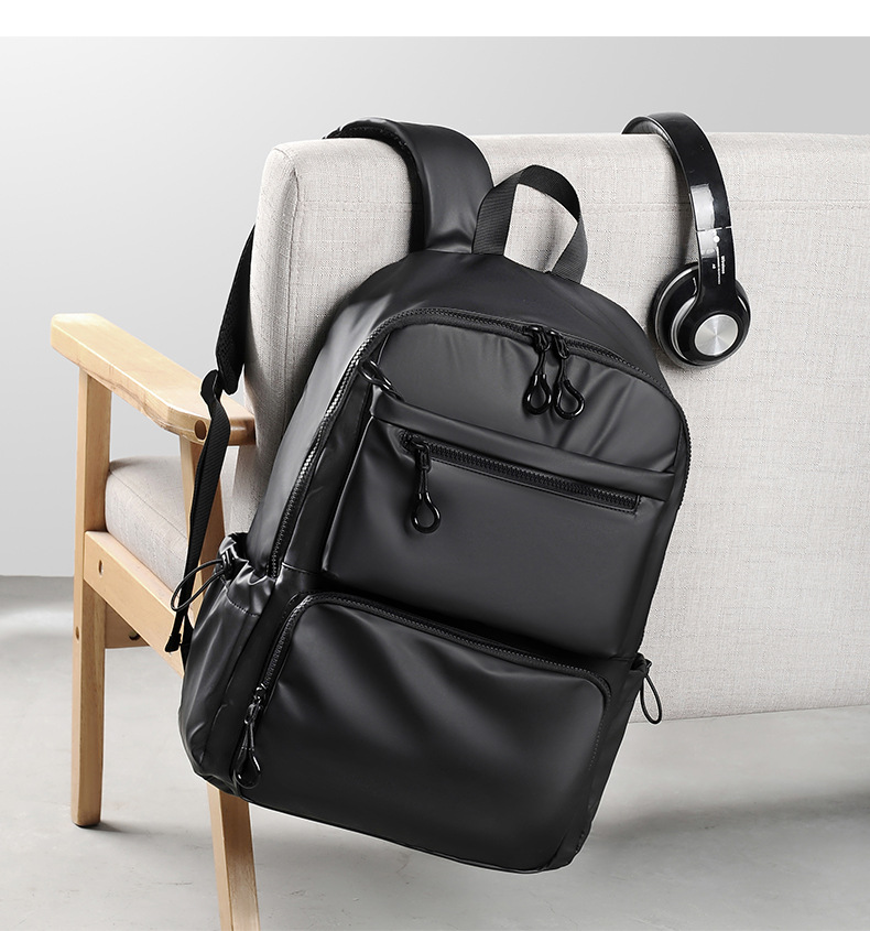 Men's backpack, simple high-capacity travel, casual, computer backpack, fashionable trend, student backpack_voghion.com