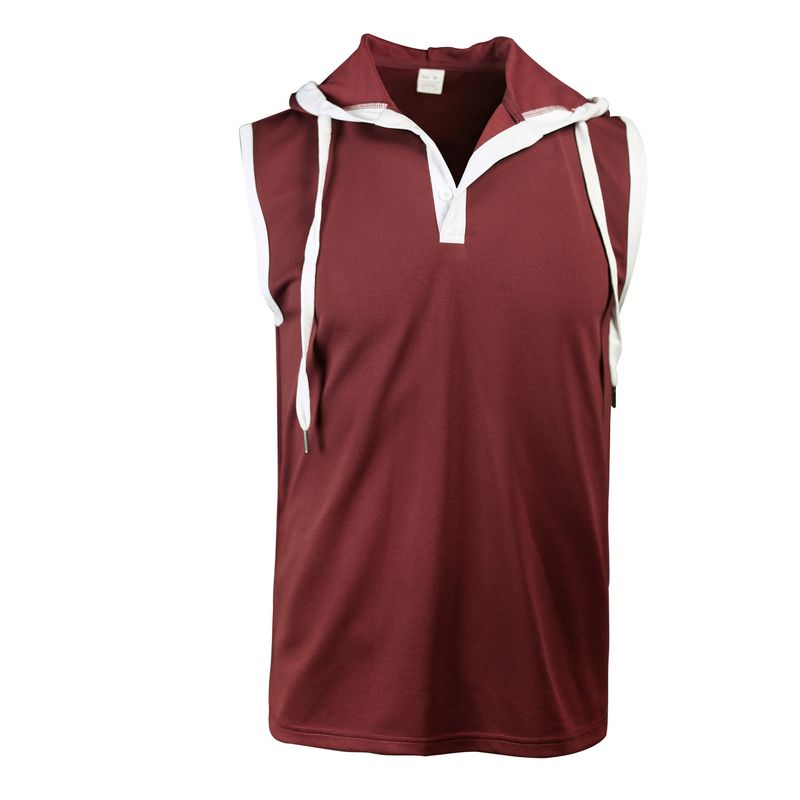 Men's Sleeveless Hooded Vest T-Shirt - Lightweight Summer Casual Top For Sports & Streetwear (6 Colors, S-XXXL)_voghion.com