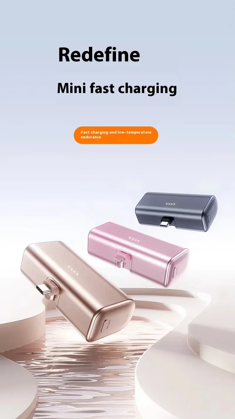 VIVO 22.5W Fast Charging 500000mAh Mini Portable Charger USB-C Power Bank Suitable For IPhone 16/15 Series And Android_voghion.com