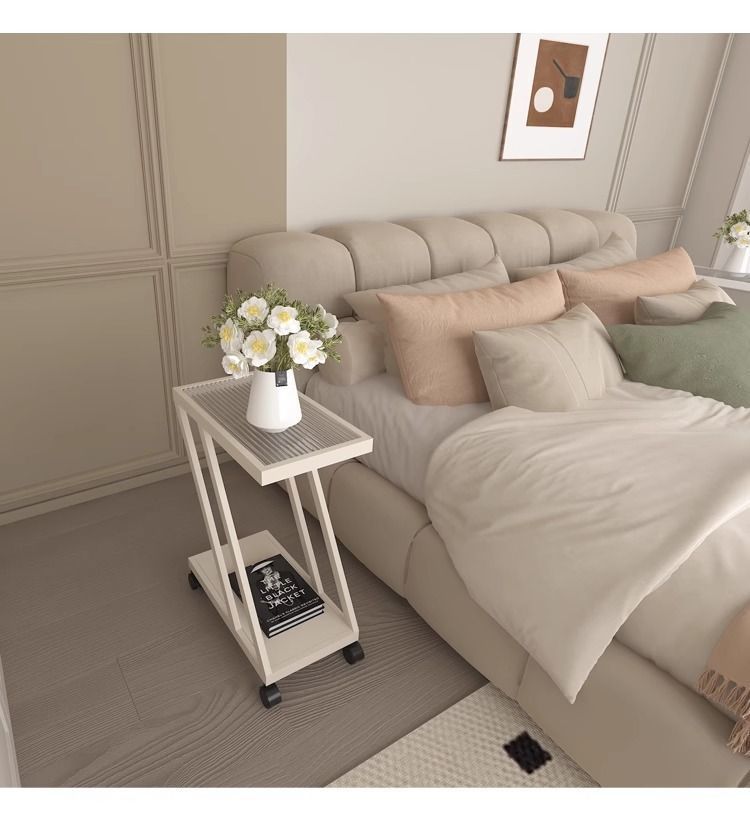Divano da soggiorno, lato Changhong, scaffale portaoggetti in vetro, comodino ultra moderno, piccolo tavolo angolare stretto_voghion.com