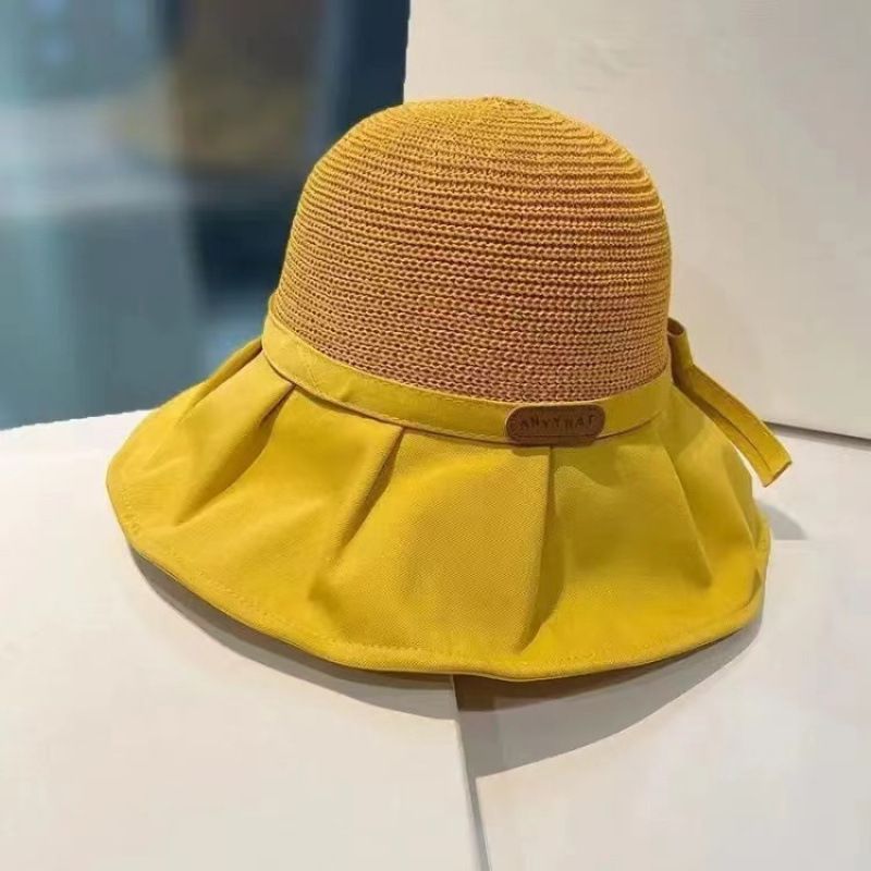 Unbeatable Quality Thin Fisherman With Large Brim, Women's Summer Korean Version Versatile Travel Hat, Protection And Face Covering Sun Hat_voghion.com