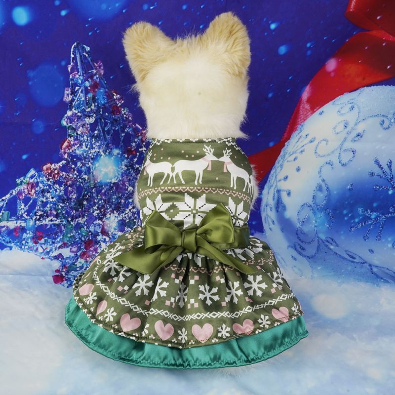 Supplies Dog Personalized Christmas Style Party Dress Up Pet Clothes_voghion.com