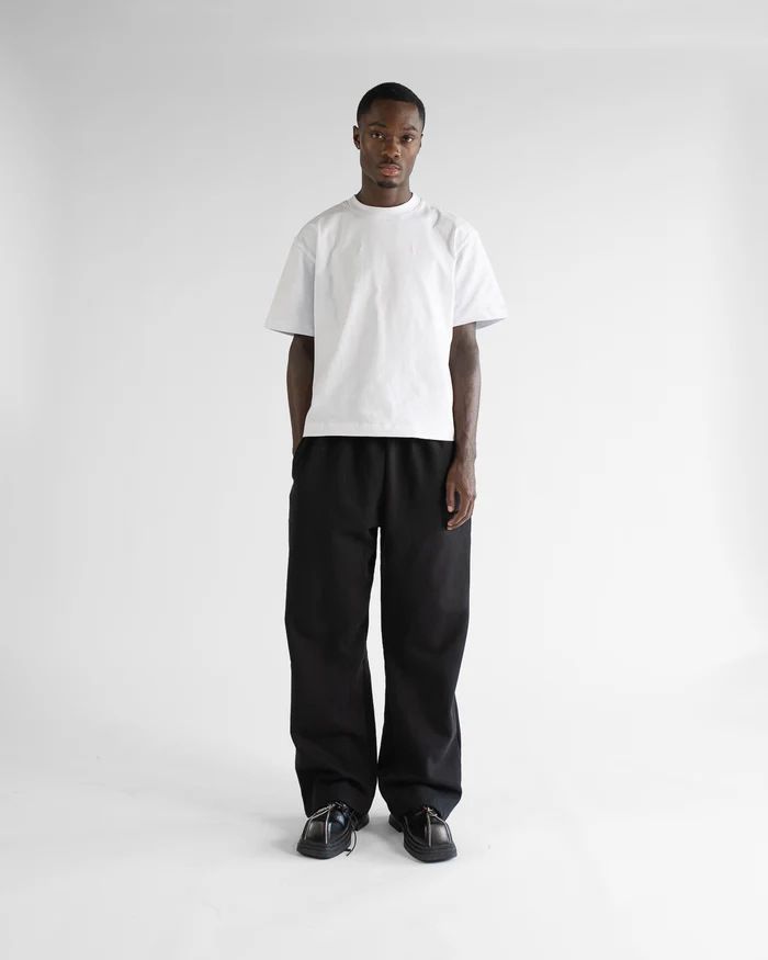 Autumn Winter Men's Comfortable Casual Loose Wide-Leg Long Pants Elastic Waistband Straight Fleece Sweatpants_voghion.com