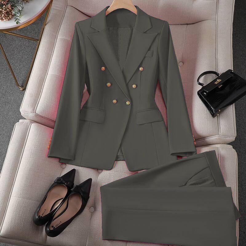 Women's Clothing Spring Red Suit Jacket Women's New Professional Temperament Commuter Small Fashion Suit Set_voghion.com