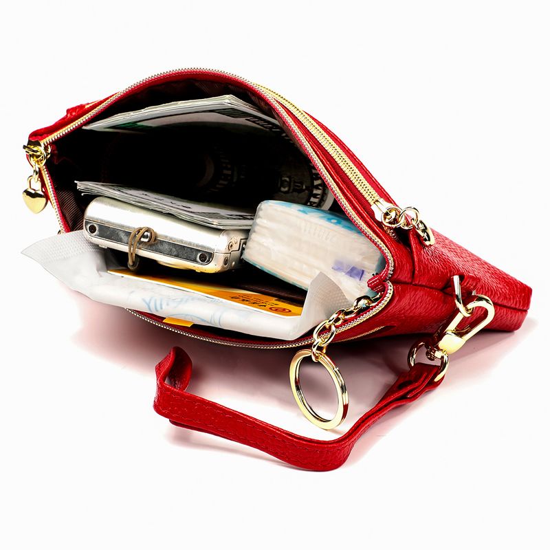 2021 Neue Damenhandtasche Mini Kleine Geldbörse Multifunktionale Handytasche aus Kopfschichtleder_voghion.com