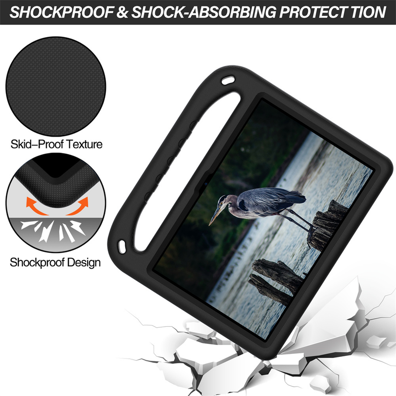 Støtsikker EVA håndholdt stativdekselveske for Kindle Fire HD 8 2022 HD8 Plus 2020 8,0 tommer Fire 7 2022 etui Kids Tablet_voghion.com