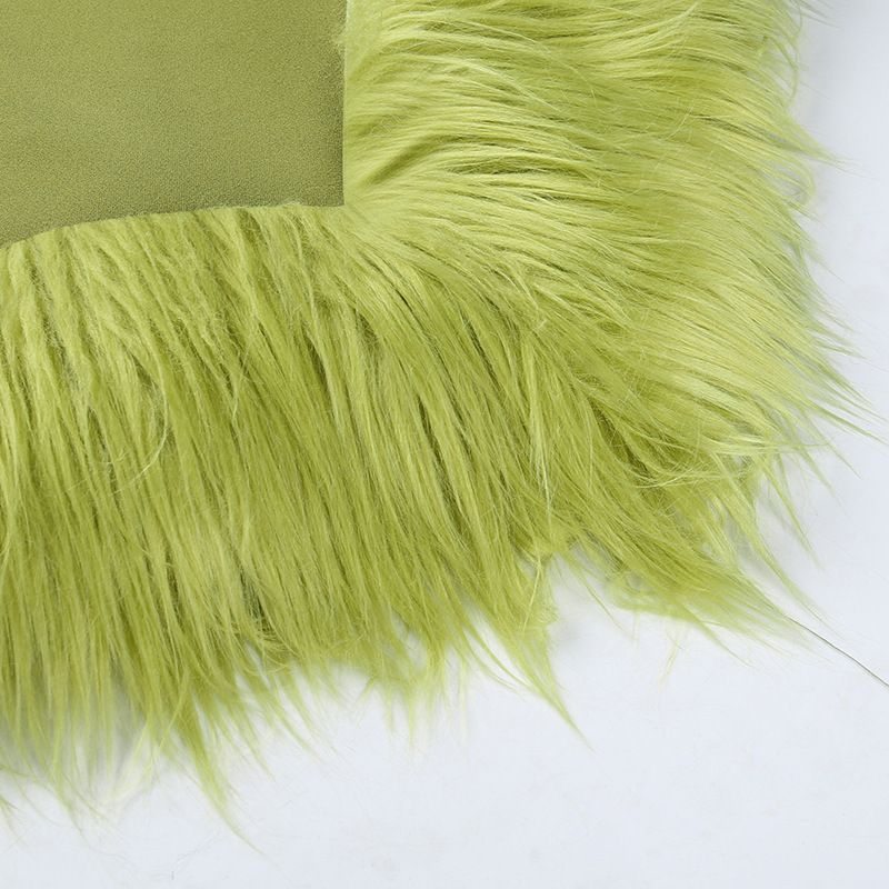 Rochie lungă cu tiv din blană, cu un umăr, pentru femei, îmbrăcăminte sexy pentru femei_voghion.com
