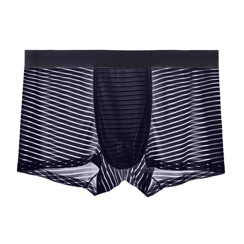 Boxer estivi traspiranti sottili Ao Element Mesh da uomo, slip senza cuciture in seta ghiacciata_voghion.com