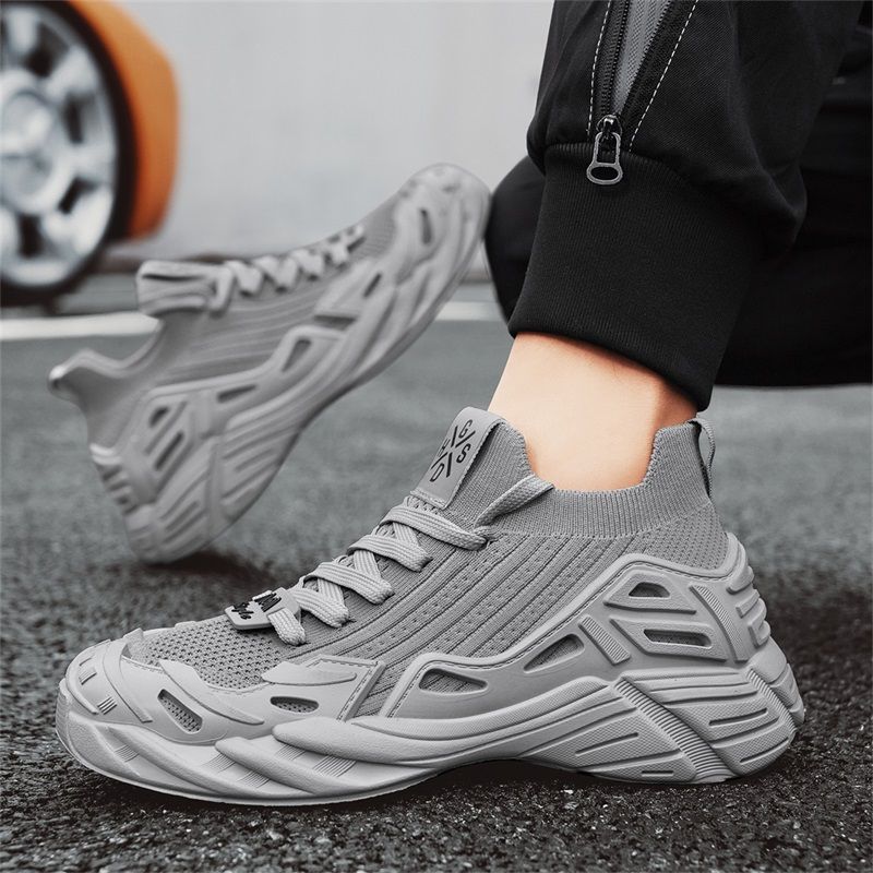 Scarpe estive leggere e traspiranti in rete intrecciata, scarpe sportive e casual antiscivolo e resistenti_voghion.com