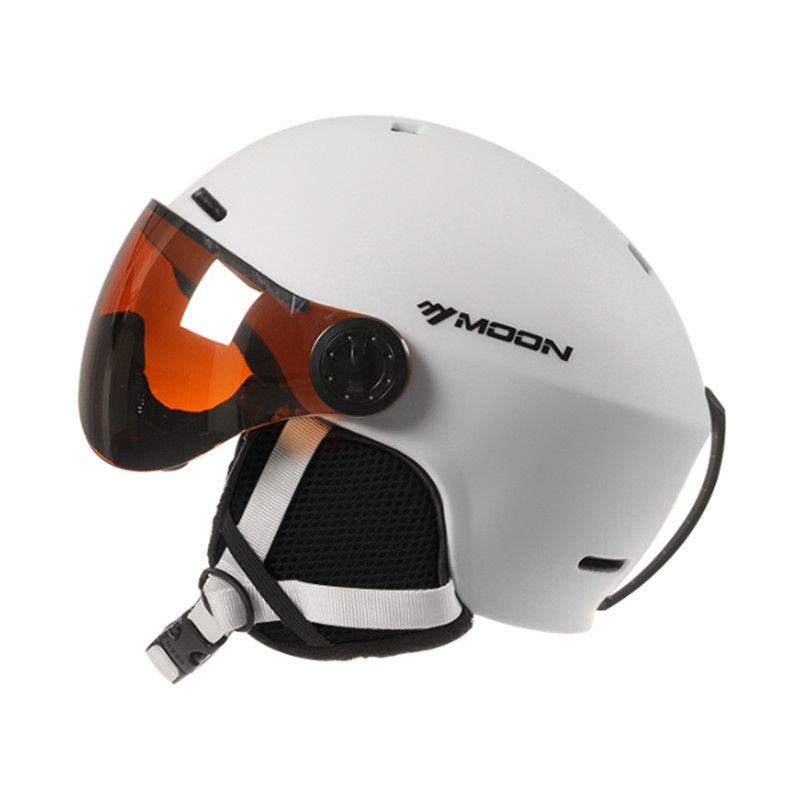 Casque de ski intégré, léger, respirant, unisexe, simple ou double, avec miroir coupe-vent, casque de neige chaud, bonnet de ski_voghion.com
