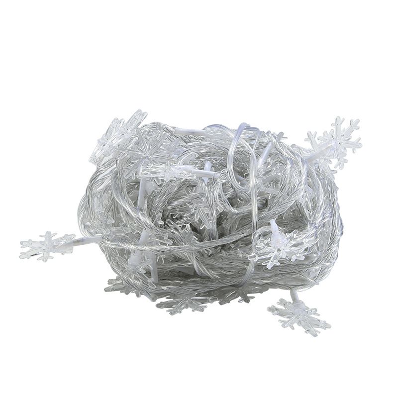 Factory Direct Cross-Border Hot Sale LED Snowflake Christmas Holiday Decoration Outdoor Waterproof Remote Control String_voghion.com