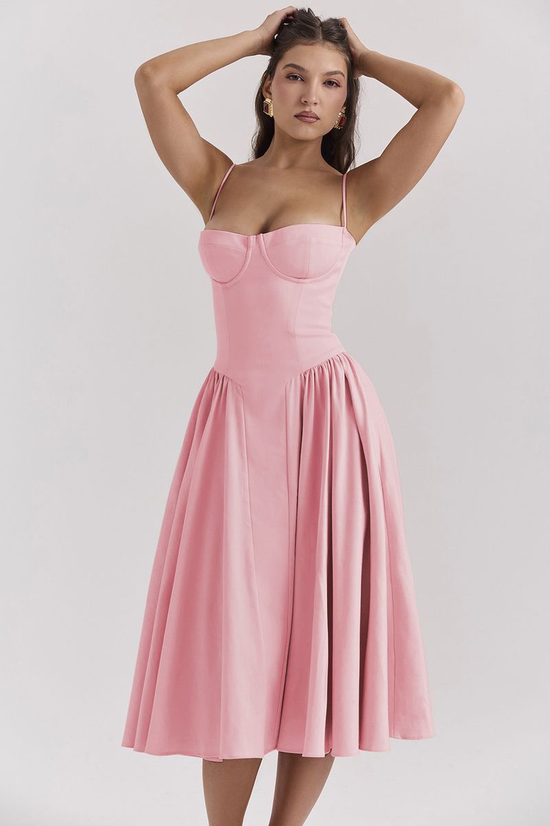 Gonna Nuova Gonna Lunga Francese Retro Stile Palazzo Dopamina Indossare Abito Con Bretelle Per Le Donne_voghion.com