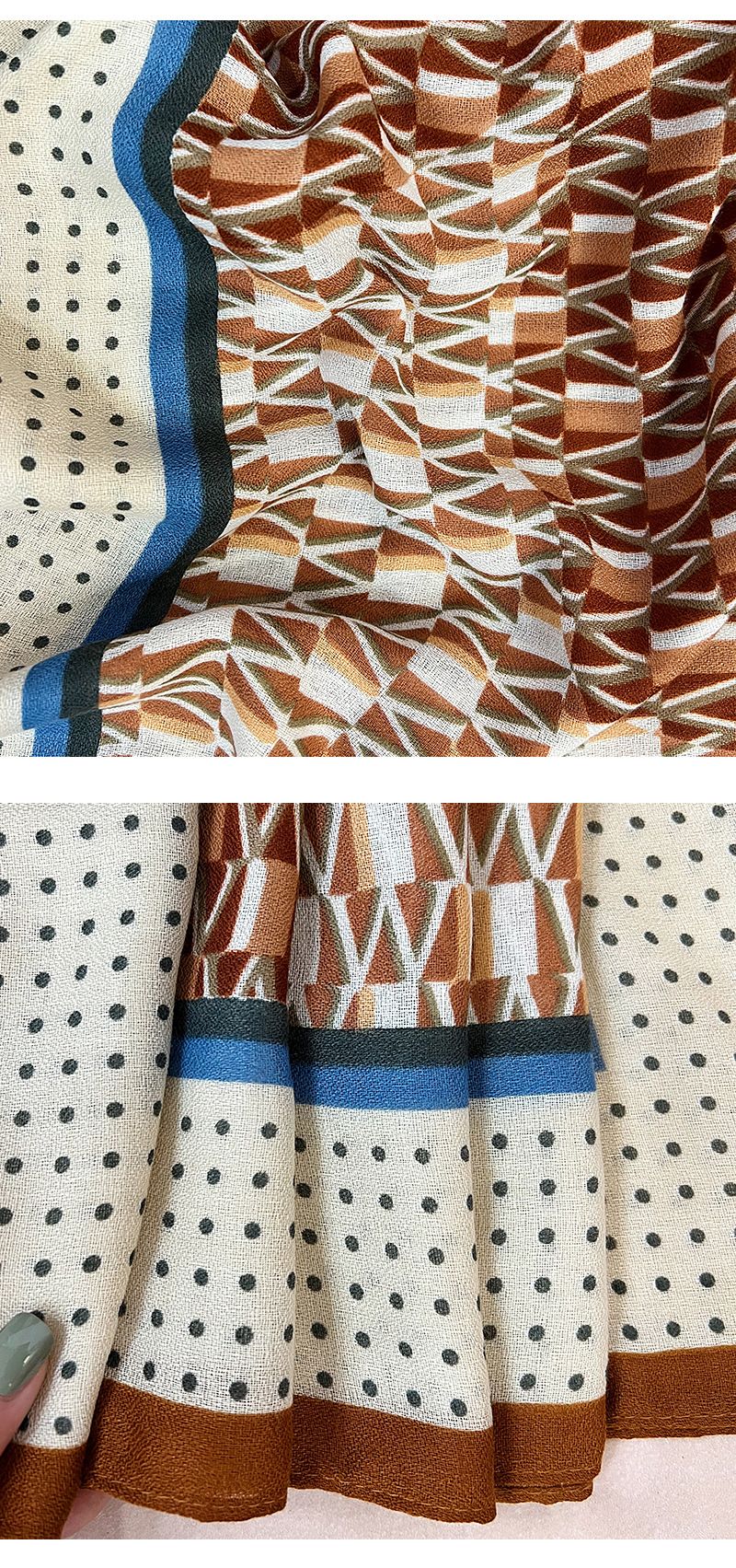 New letter fashionable western-style silk women's multifunctional Korean version simple outer shawl autumn winter cotton_voghion.com