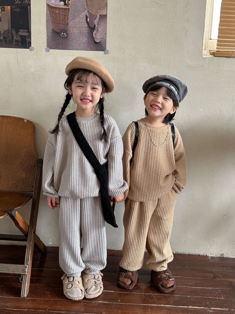 Traje de otoño para niños Prendas de punto para niñas Sudadera con capucha deportiva para niños Ropa de bebé de ocio para primavera y otoño_voghion.com
