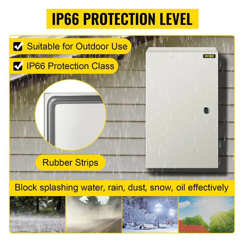 Steel Dustproof Electrical NEMA X IP66 Enclosure Steel 4X Junct NEMA And Box Outdoor Indoor 20 Electrical Waterproof 10'' X 12_voghion.com