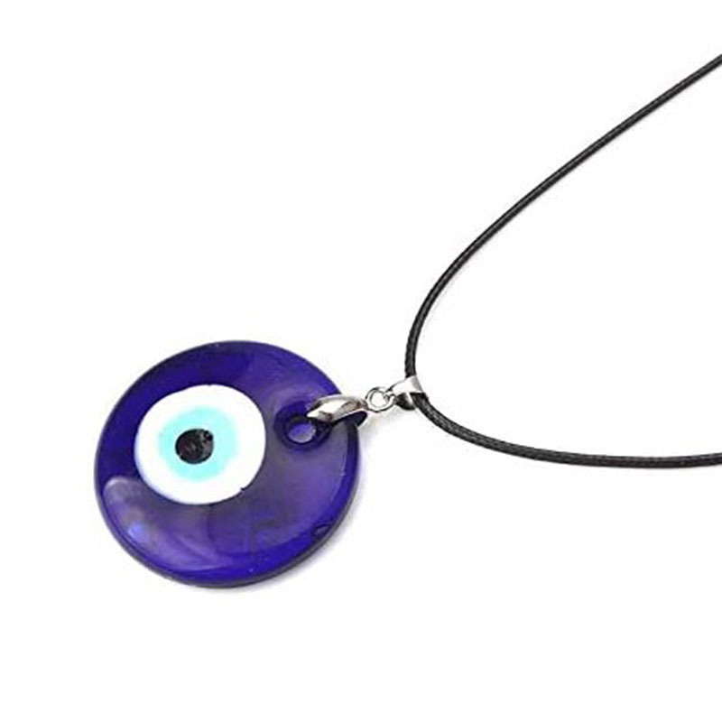 Collana in vetro del diavolo blu Ciondolo con pendente Türkiye Evil Eye_voghion.com
