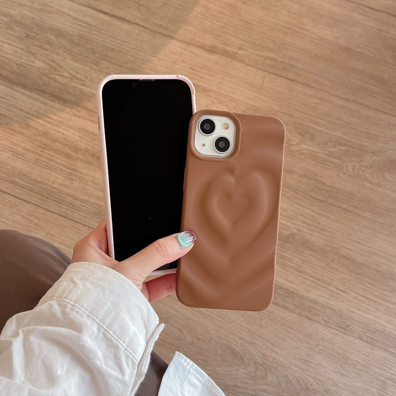 Funda para teléfono móvil color mate amor adecuado para iphone15ProMax Apple 14 funda para teléfono móvil tacto piel 13 invierno cálido 12_voghion.com