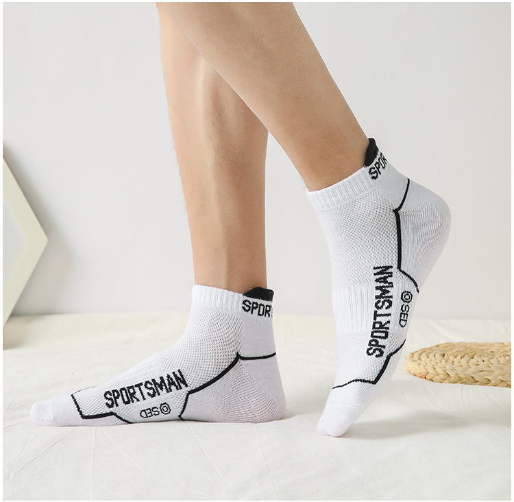 Soc, men's autumn winter sports mesh running sweat absorbing and odor resistant short casual cotton soc, low top_voghion.com