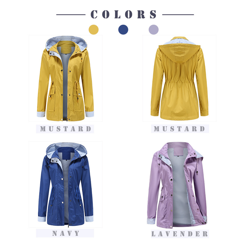 Damenbekleidung neue Herbst- und Winterjacke mit abnehmbarer Kapuze, Windjacke für Damen, große Damenjacke, Regenmantel_voghion.com