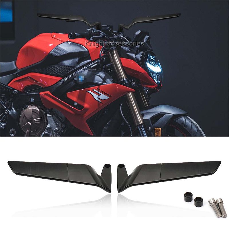 Novo espelho retrovisor giratório ajustável para motocicleta Wind Wing para S1000R S 1000 R s1000r_voghion.com