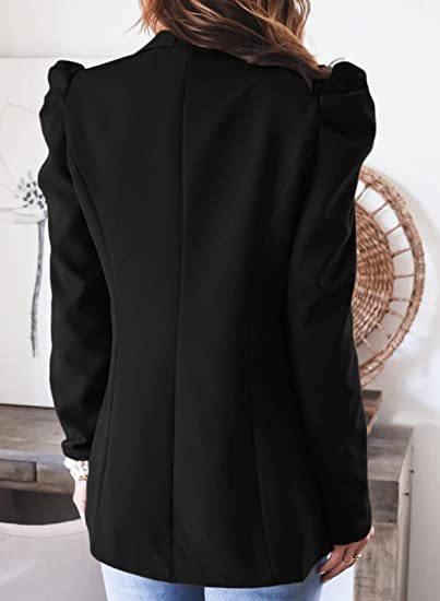 Euramerican effen colbert met revers voor dames_voghion.com