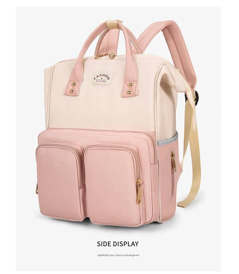 Wasserdichter verschleißfester Rucksack aus Oxford-Stoff für Damen, Mamatasche, Mutter- und Babytasche, große Kapazität,_voghion.com