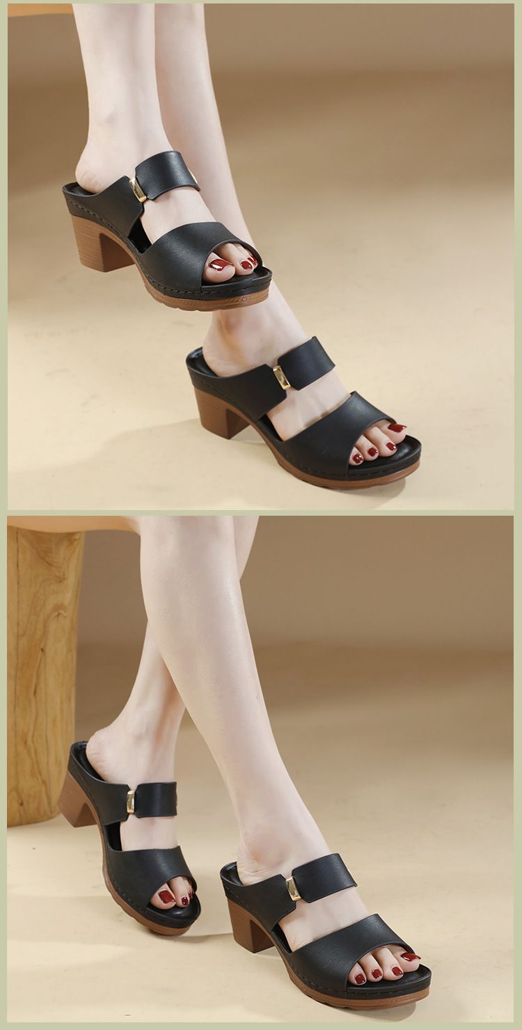 HX836-2 Nuova estate 2024 Sandali alti da spiaggia con tacco largo e moda dolce da donna_voghion.com