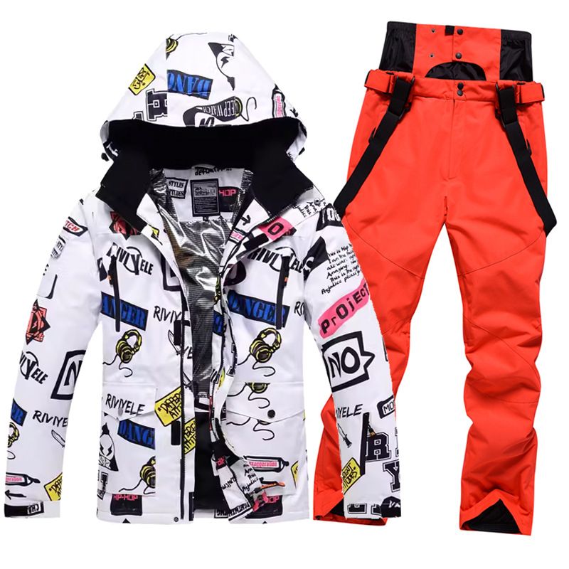 Ensemble de ski cross-country pour homme, coupe-vent, imperméable, chaud, respirant, simple ou double, avec pantalon_voghion.com