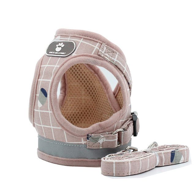 CDDMPET Adjustable Breathable Mesh Vest For Dogs, Leash And Harness Set By PawParty Store_voghion.com